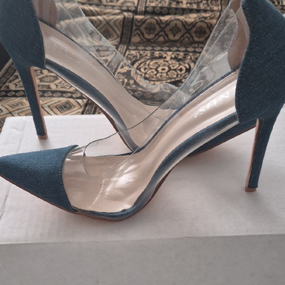 Elegant Blue Jean Women's Heels From VENUS.